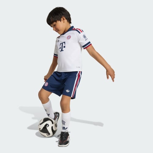 White FC Bayern Munich 26/27 Kids Away Kit