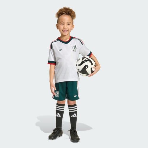 White Mexico 26 Away Kids Set