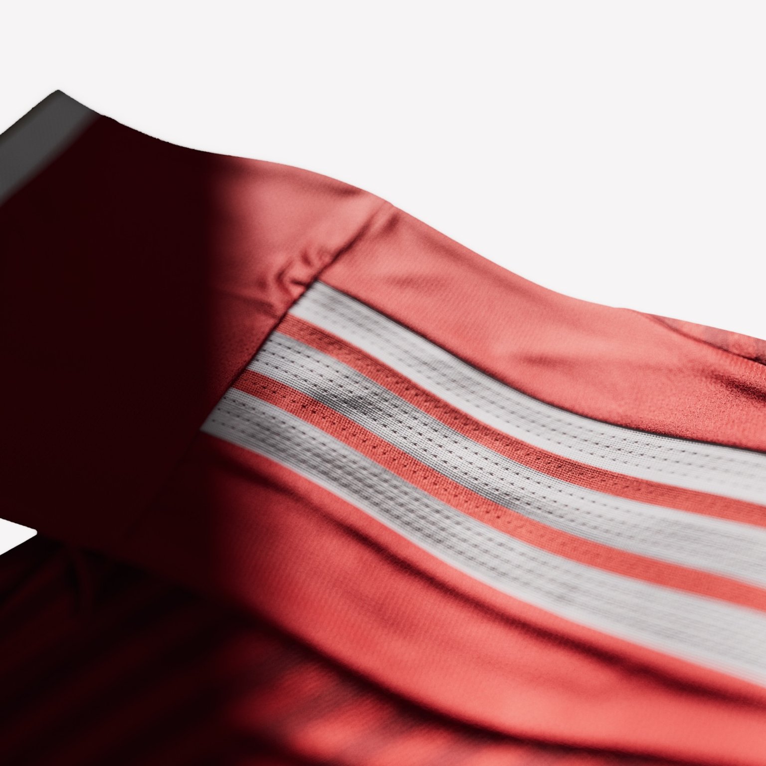 Visual featuring the new FC Bayern 26/27 Home Kit Stripes