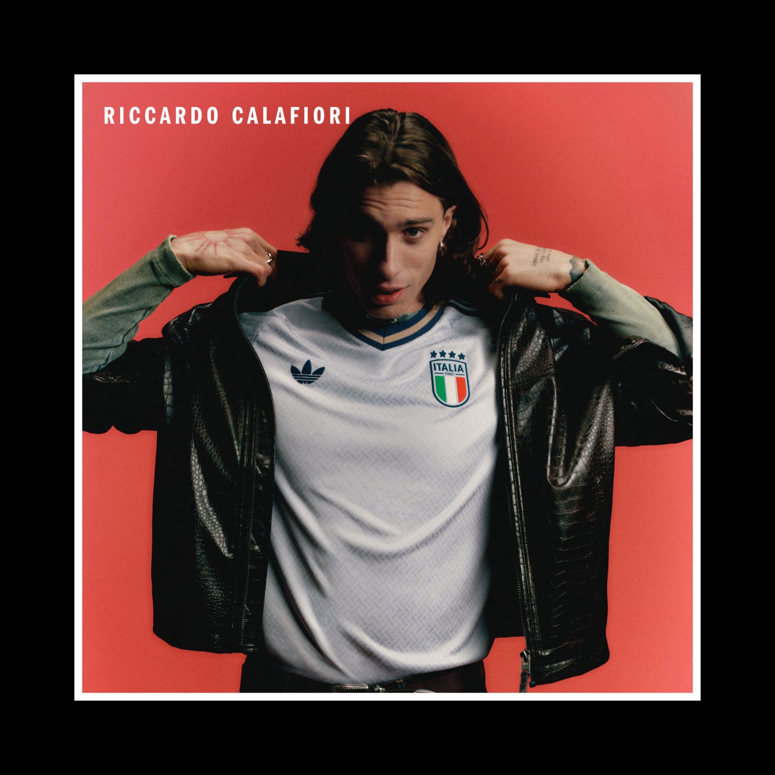 Visual featuring a player wearing the new Italy FIFA World Cup 26™ Away uniform